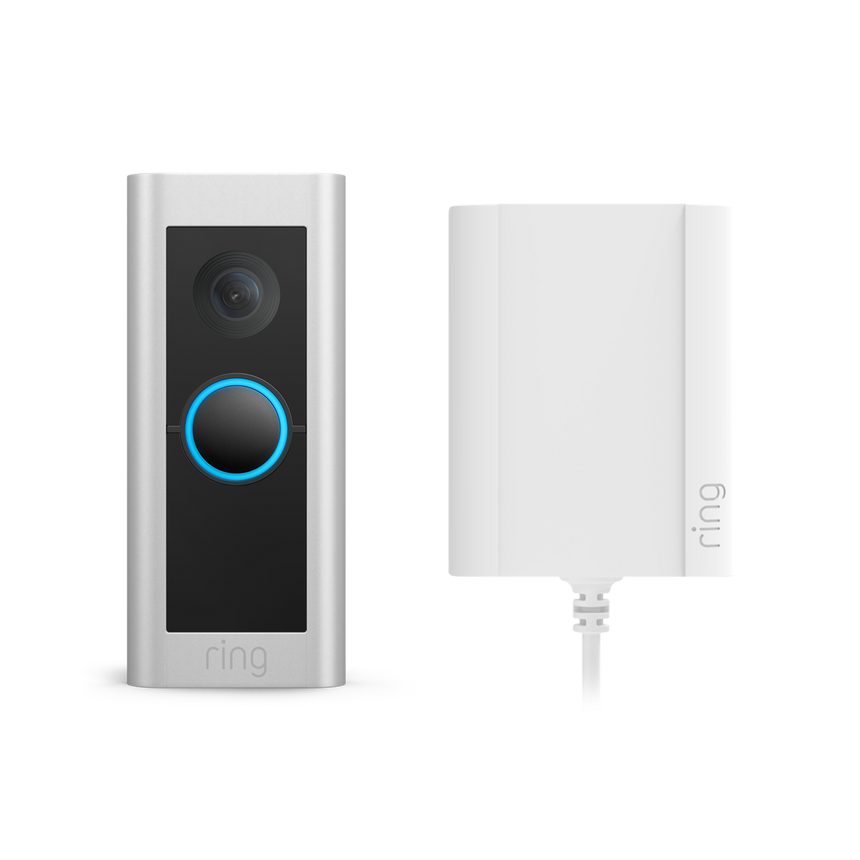Bedrade videodeurbel Pro met stekkeradapter (Voorheen de Video Doorbell Pro 2 met stekkeradapter)