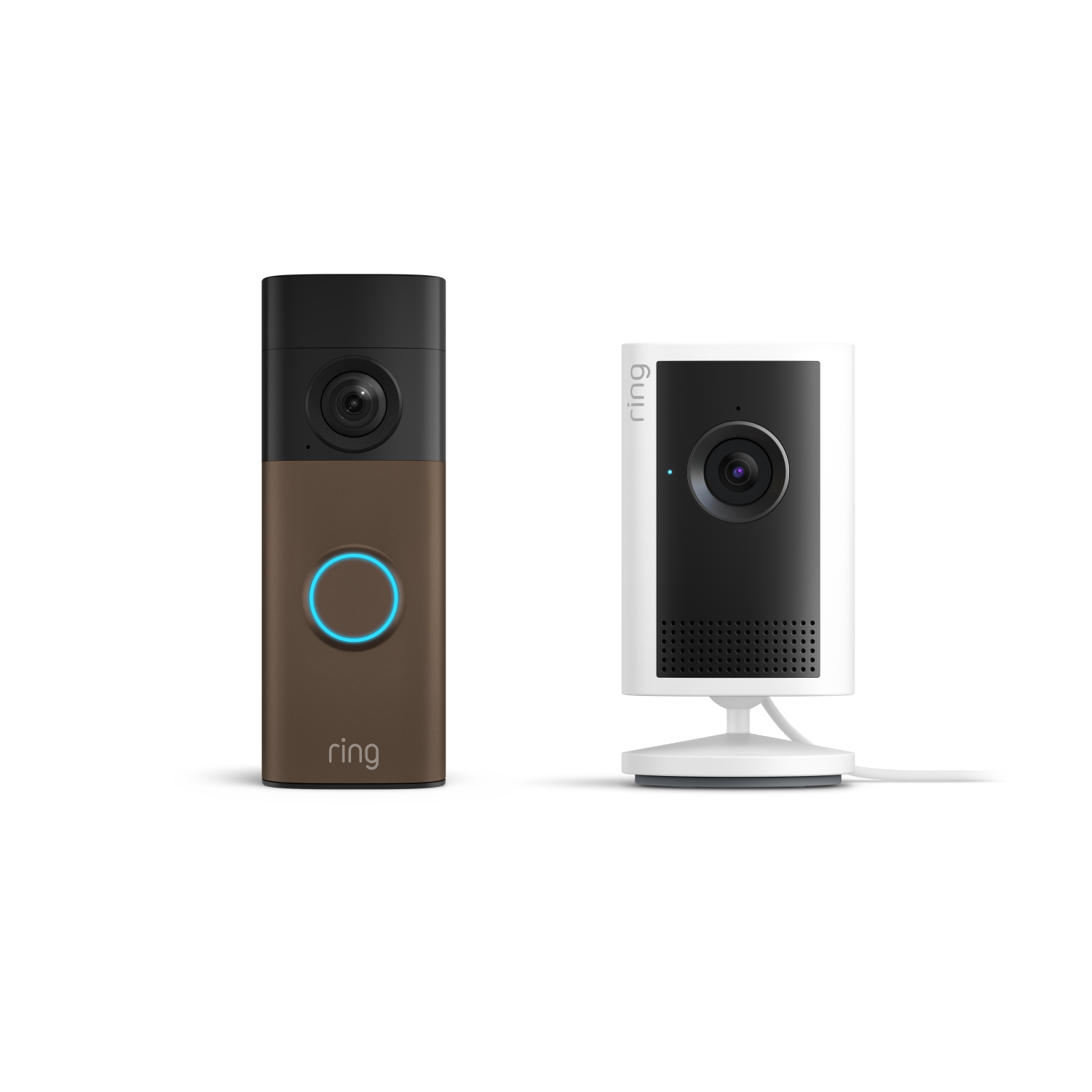 Mokka – mat:Battery Video Doorbell (nieuwste generatie) + Indoor Camera Plus (wit)