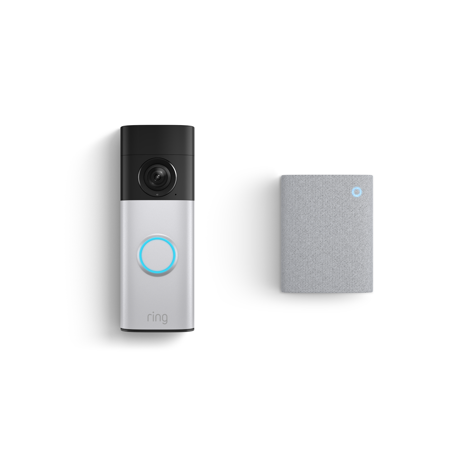 Zilver-nikkel:Battery Video Doorbell Plus (2de generatie) + Chime (3de generatie)