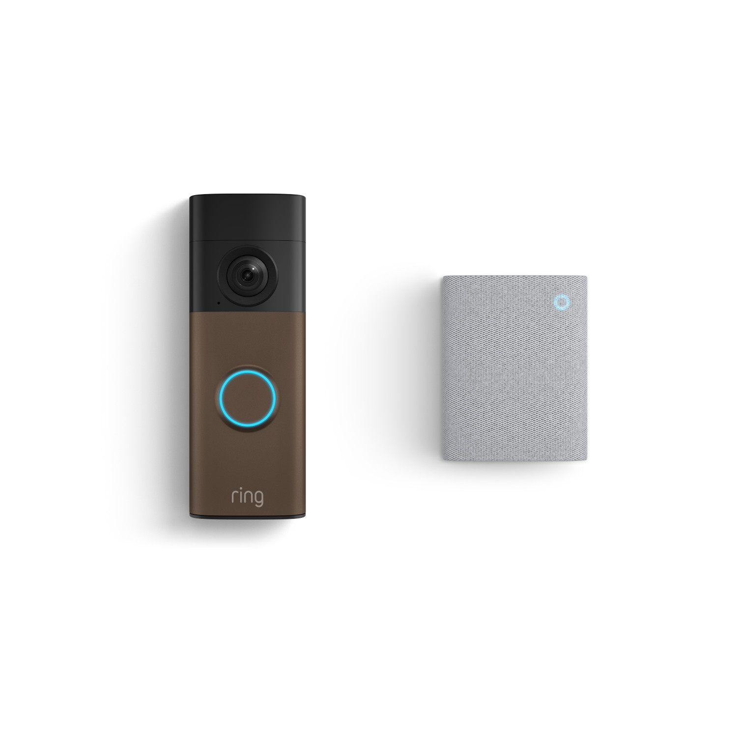 Mokka - mat:Videodeurbel op batterij (nieuwste generatie) + Chime (3de generatie)
