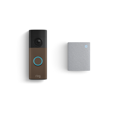 Mokka - mat:Videodeurbel op batterij (nieuwste generatie) + Chime (3de generatie)