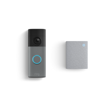 Gespikkeld – grijs:Videodeurbel op batterij (2de generatie) + Chime (3de generatie)