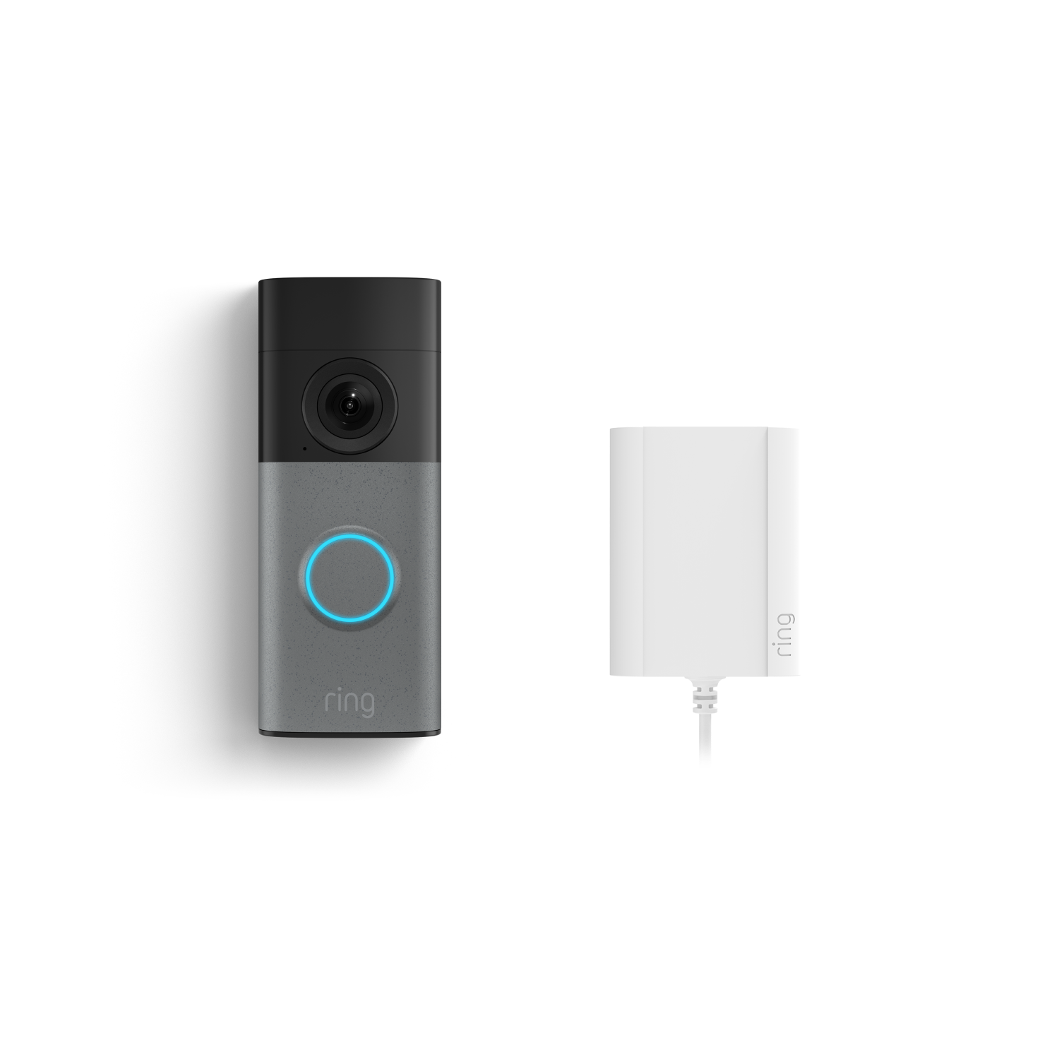 Gespikkeld - grijs:Wired Video Doorbell (nieuwste generatie) met stekkeradapter