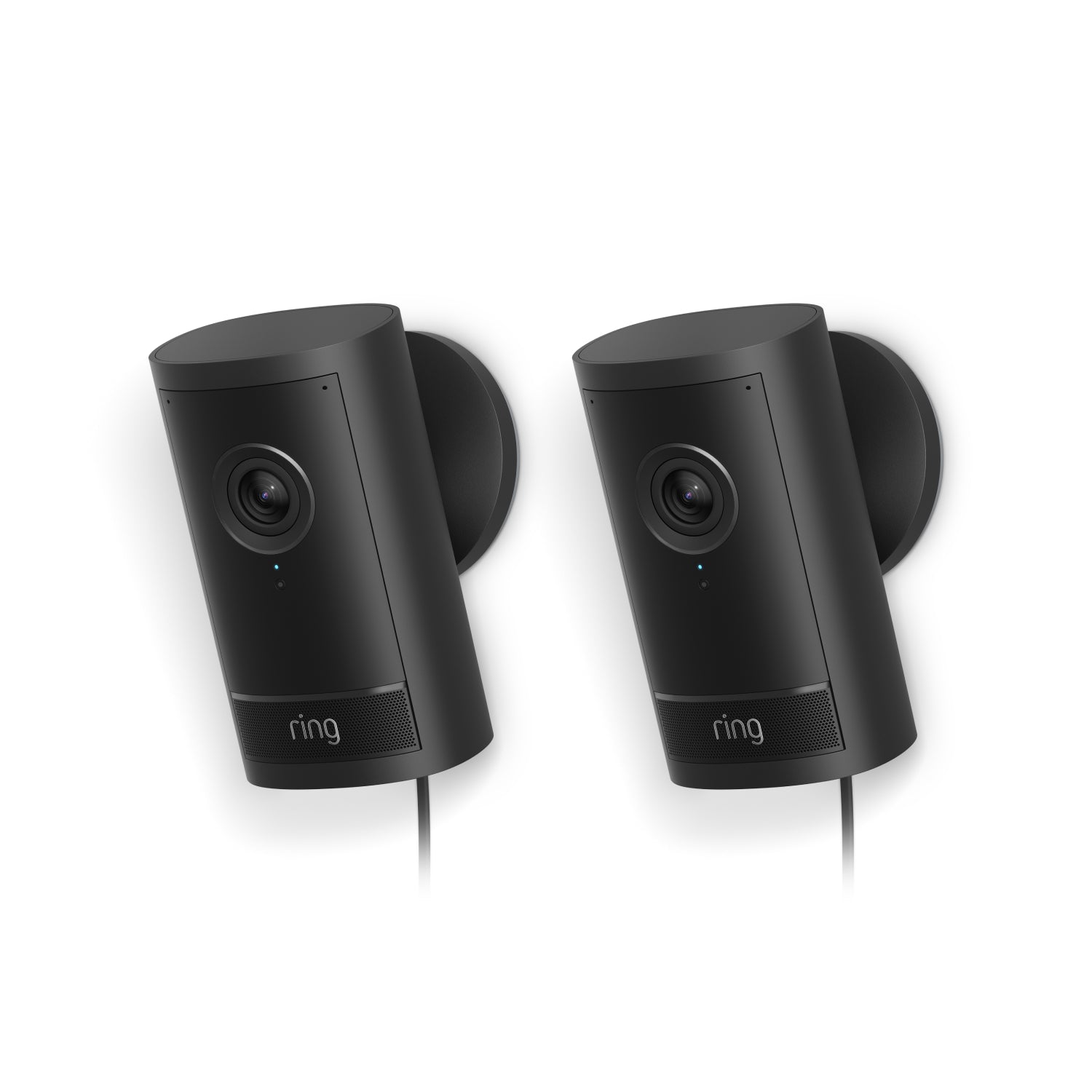 Zwart:2-Pack Buitencamera Pro met stekkeradapter