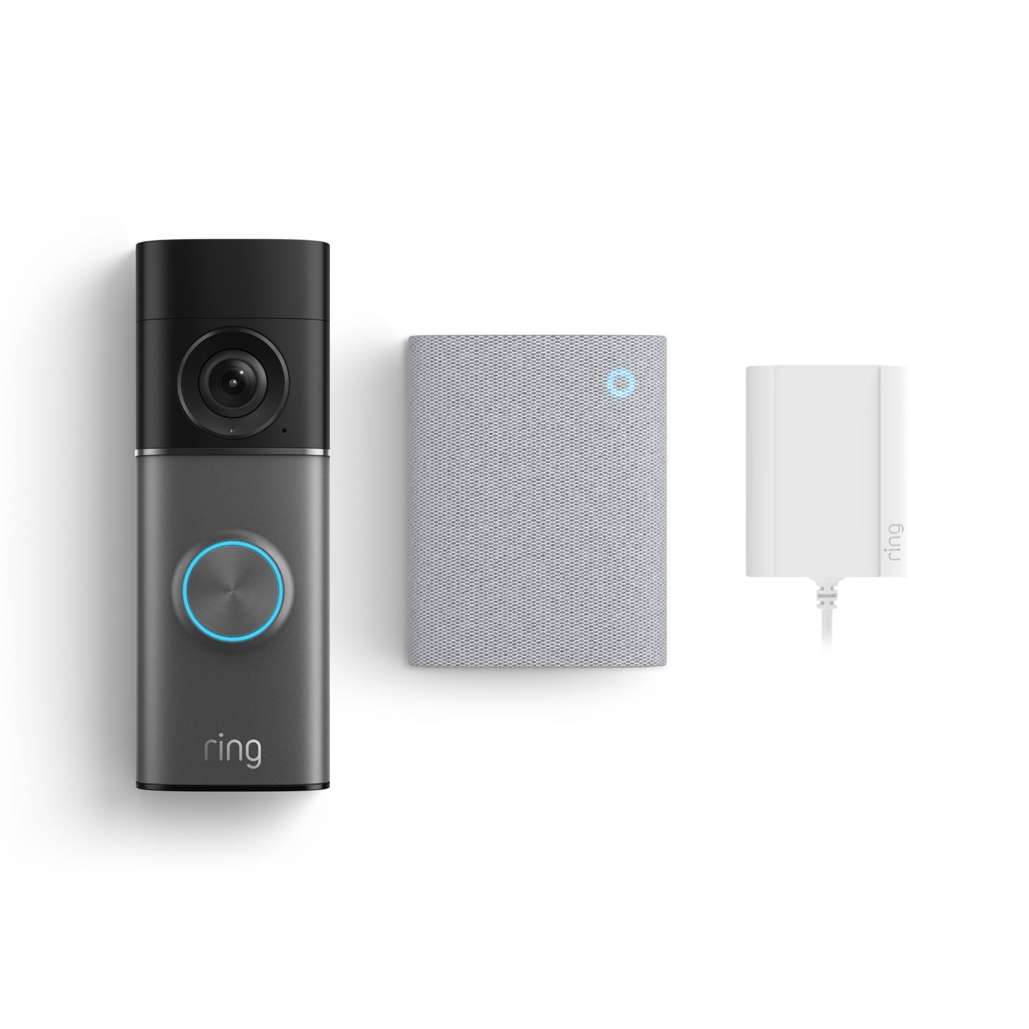 Zilverglans:Wired Video Doorbell 4K Pro en Chime 