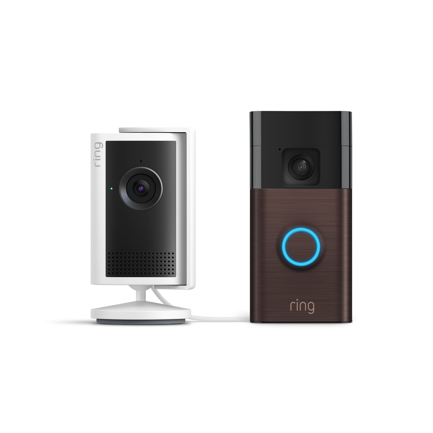 Venetiaans brons:Binnencamera Plus + Videodeurbel op batterij