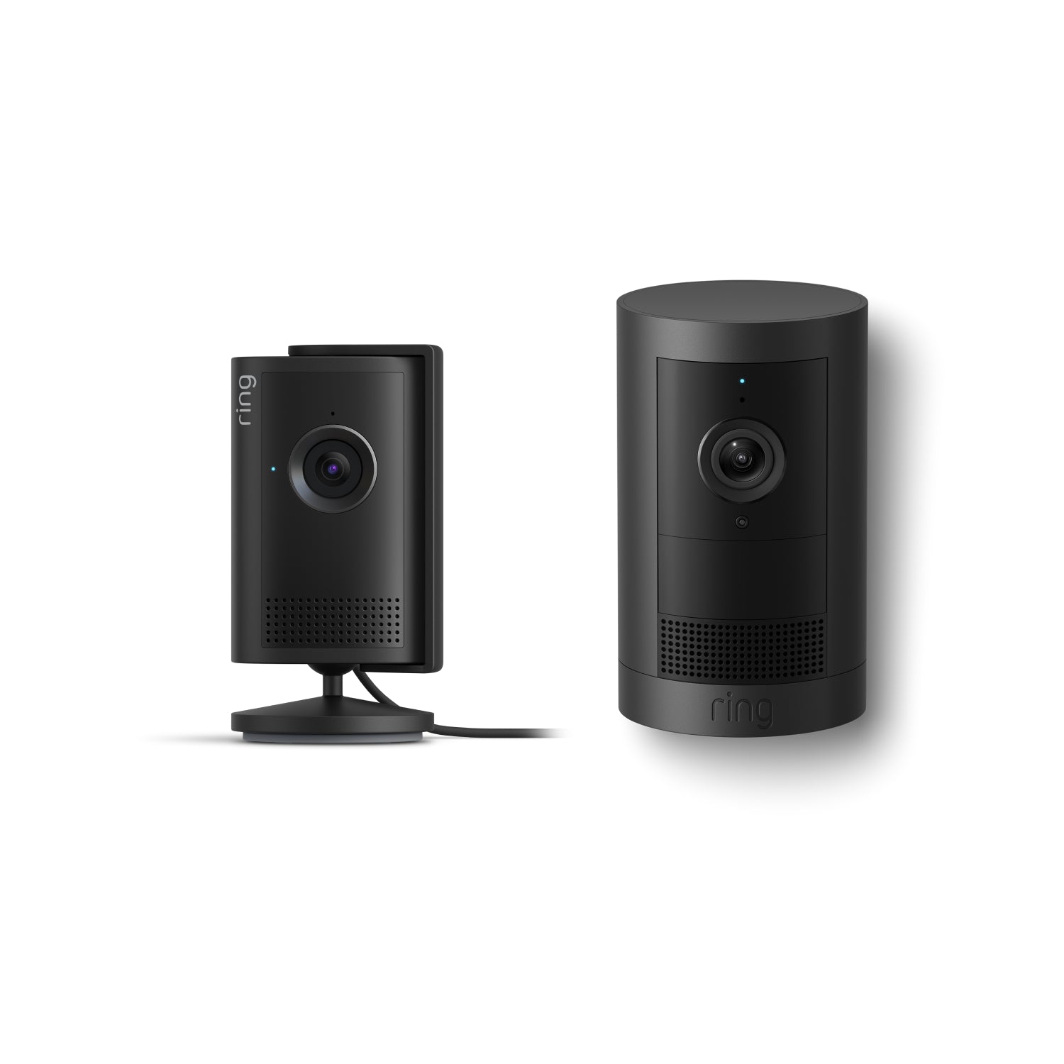 Zwart:Binnencamera Plus + Buitencamera Plus