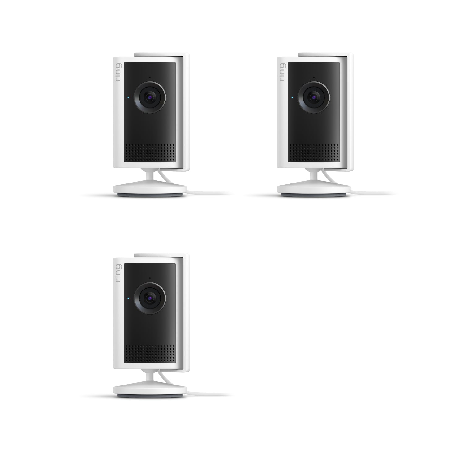 Wit:Bundel met 3x Binnencamera Plus