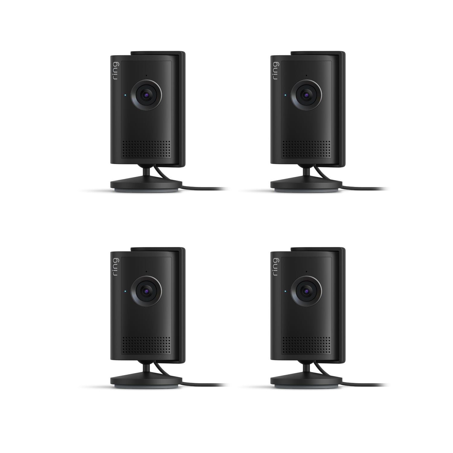 Zwart:Bundel met 4x Binnencamera Plus