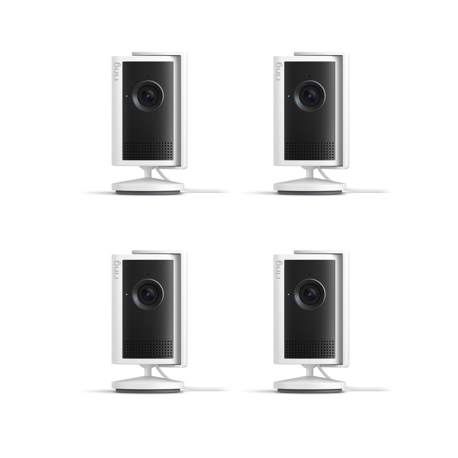Wit:Bundel met 4x Binnencamera Plus