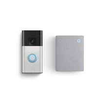 Nikkel-satijn:Videodeurbel op batterij + Chime (3de generatie)