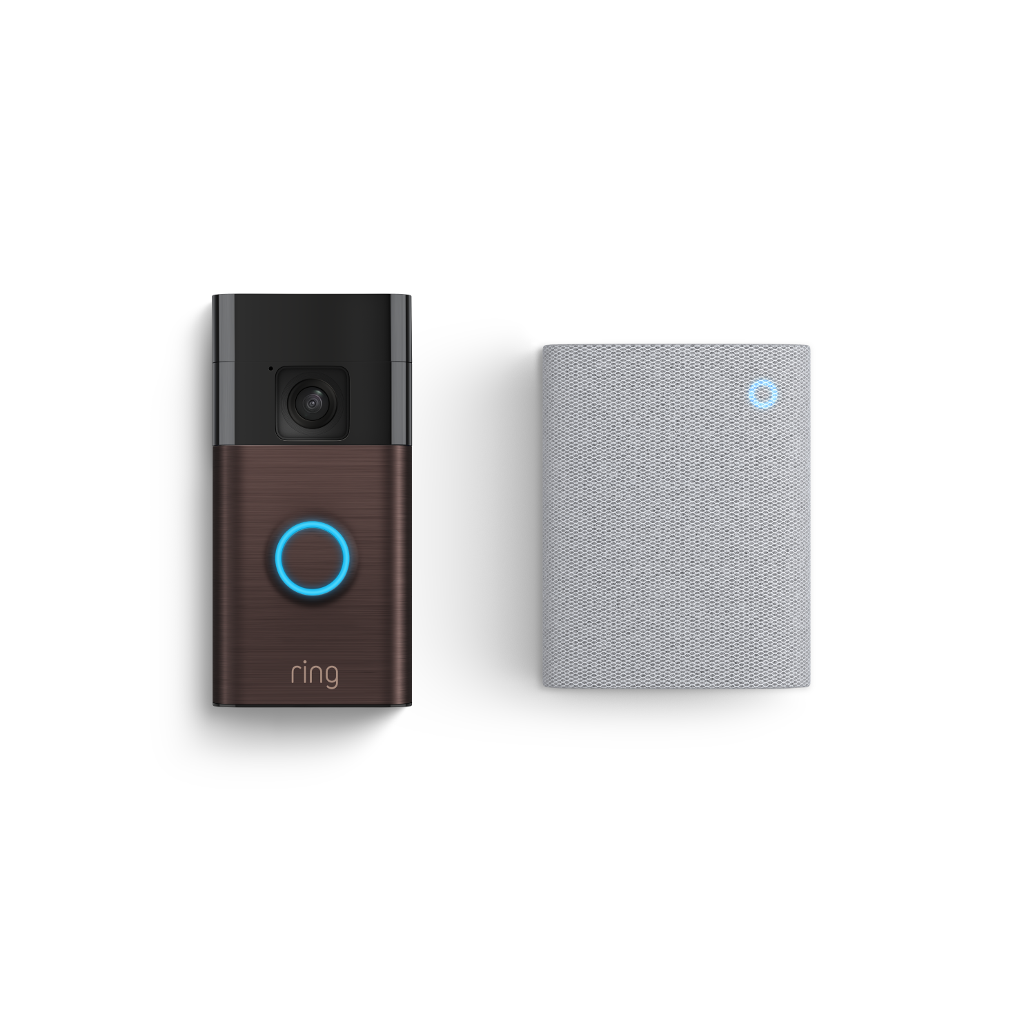 Venetiaans brons:Videodeurbel op batterij + Chime (3de generatie)