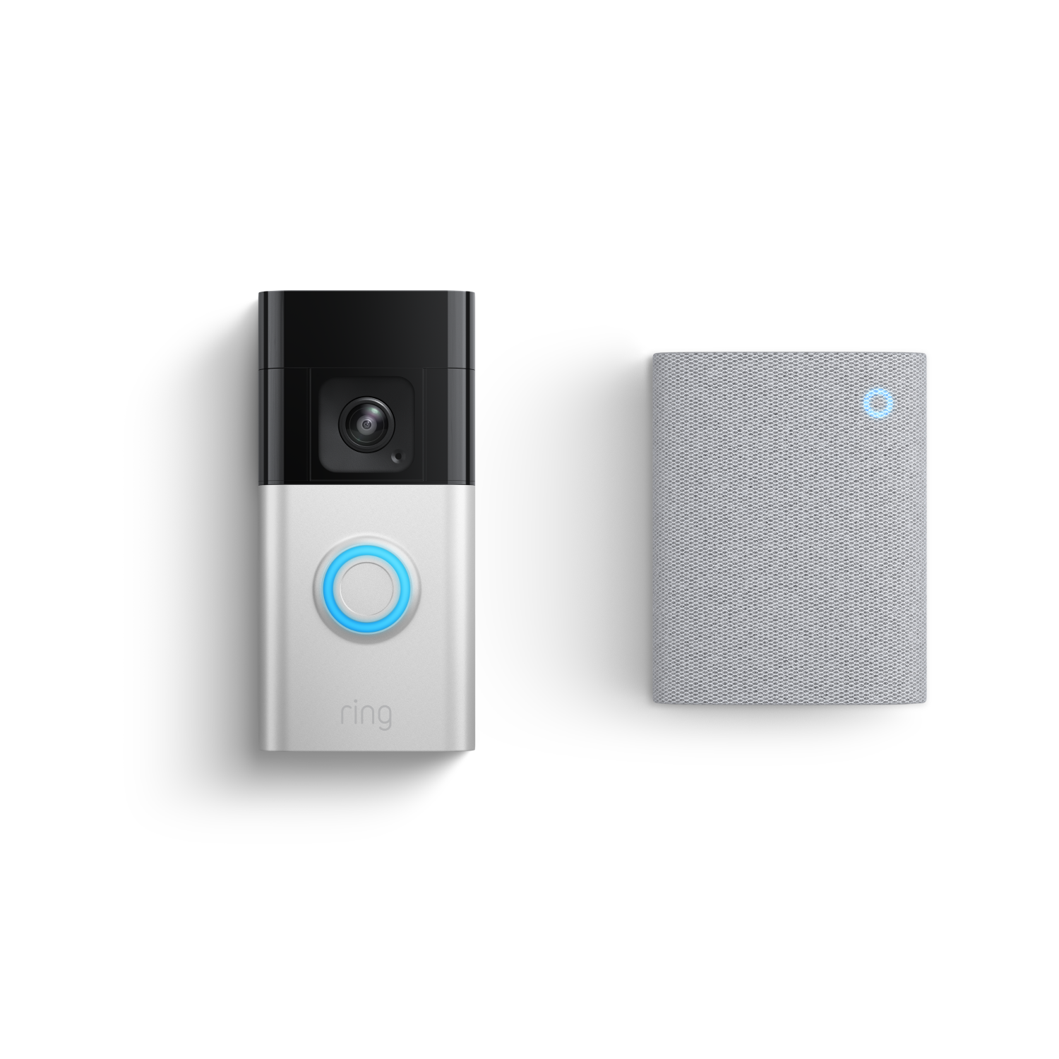 Nikkel-satijn:Videodeurbel Pro op batterij + Chime (3de generatie)