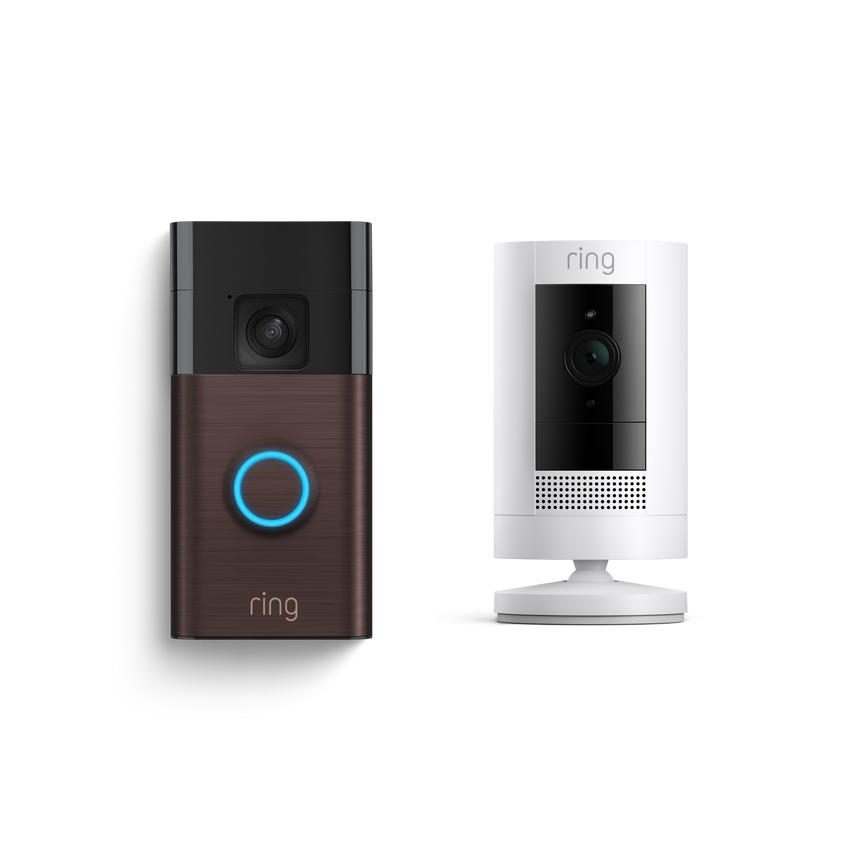 Videodeurbel op batterij + Buitencamera op batterij (Battery Video Doorbell + Stick Up Cam)