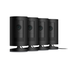 Zwart:4-Pack Stick Up Cam Plug-In