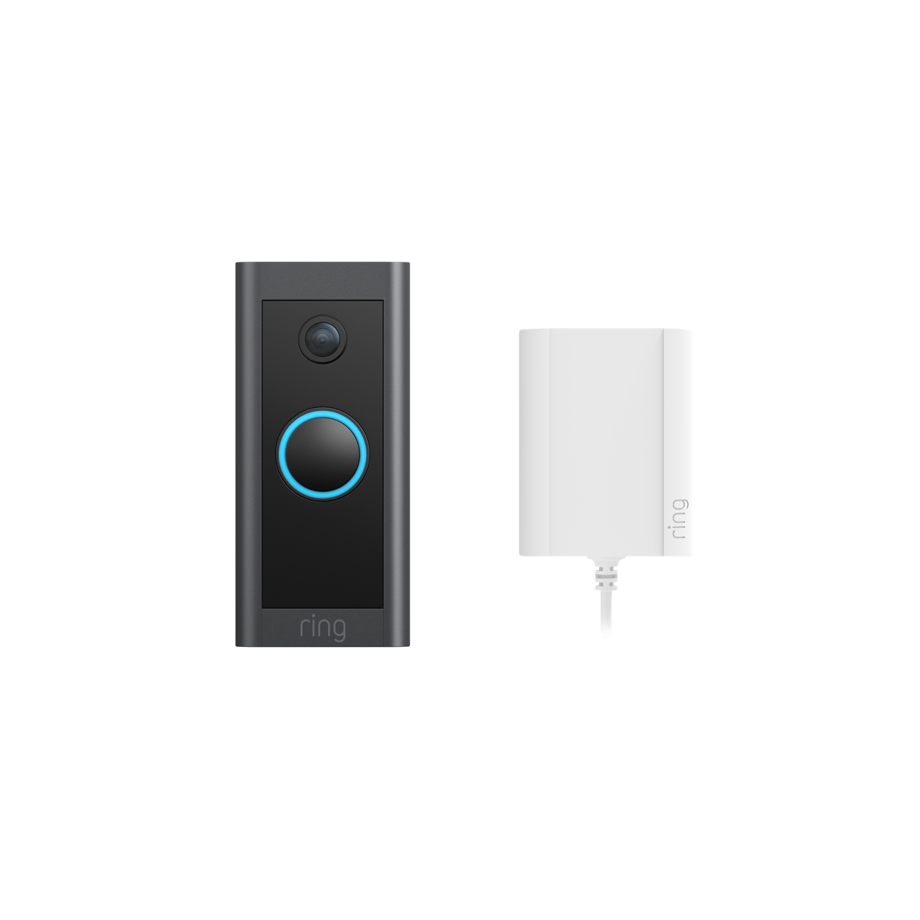 Zwart:Video Doorbell Wired met stekkeradapter