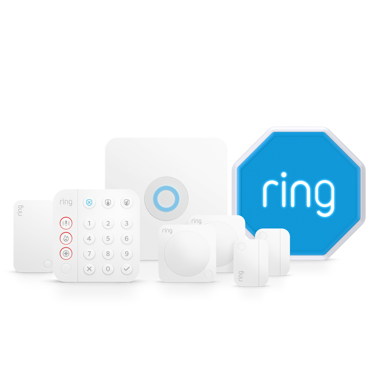 Wit:Bundel met Ring Alarm - M (met sirene)