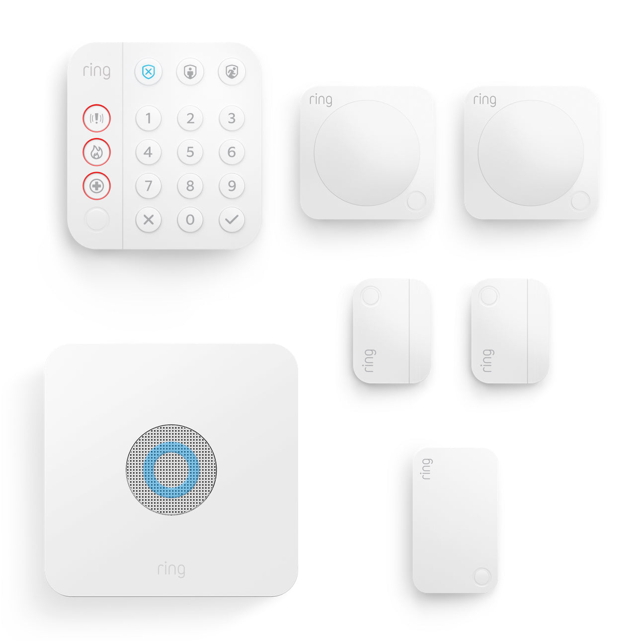Wit:Bundel met Ring Alarm - M