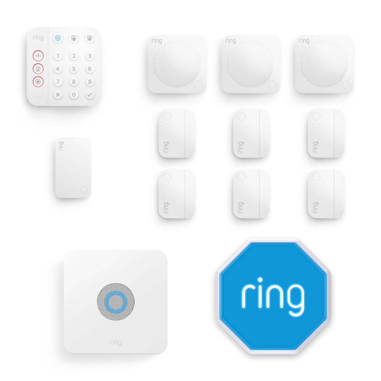 Wit:Bundel met Ring Alarm - XL (met sirene)