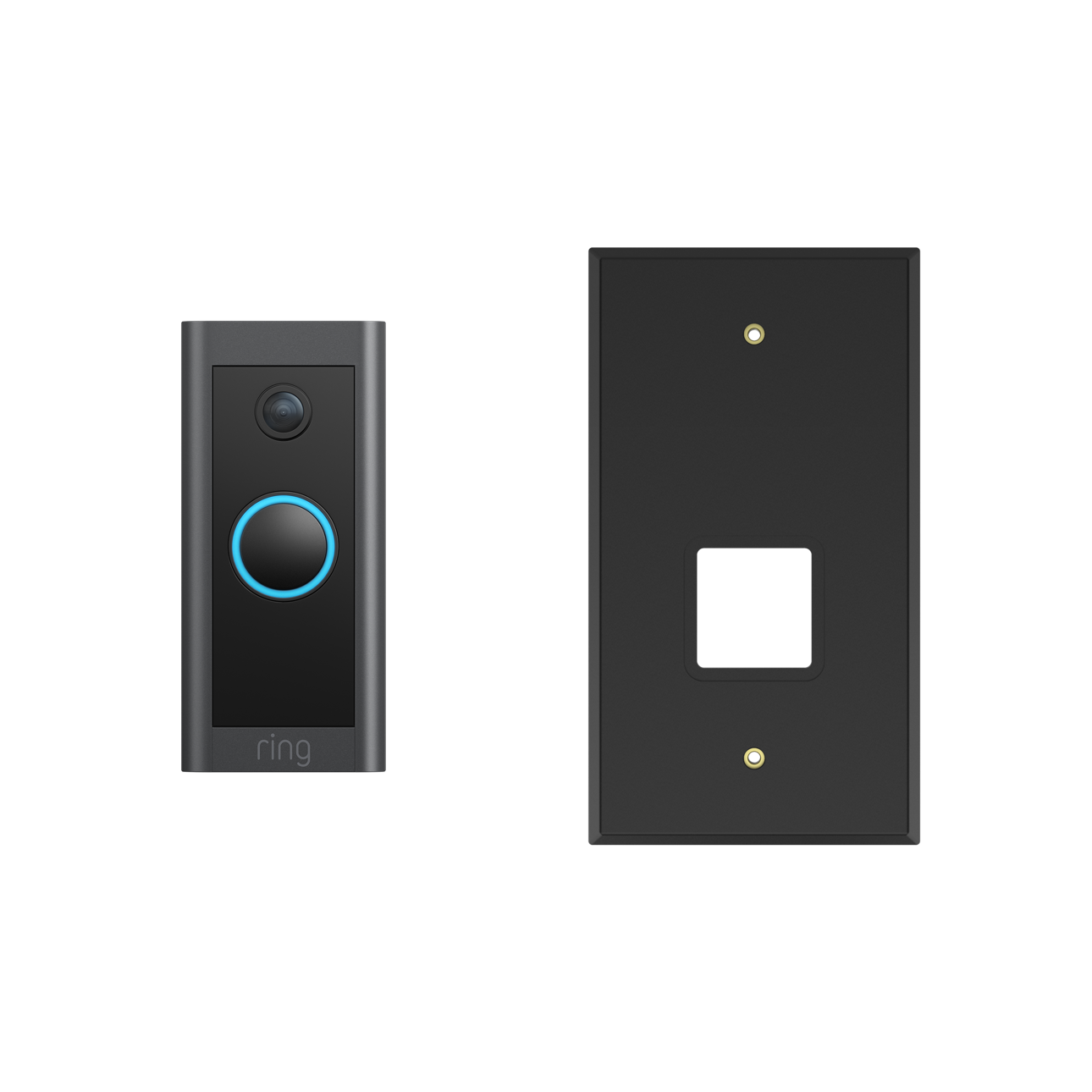 Zwart:Retrofitmontageset (Video Doorbell Wired)