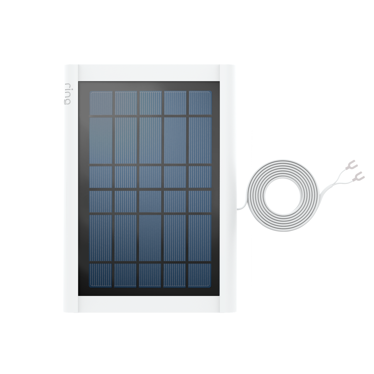 Wit:Zonnepaneel voor videodeurbel (Video Doorbell 2, Video Doorbell 3, Video Doorbell 3 Plus, Video Doorbell 4, Battery Video Doorbell Plus, Battery Video Doorbell Pro)