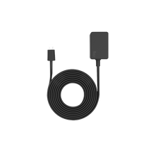 Zwart:Stroomadapter met kabel 3 meter (Indoor Cam 1e generatie)