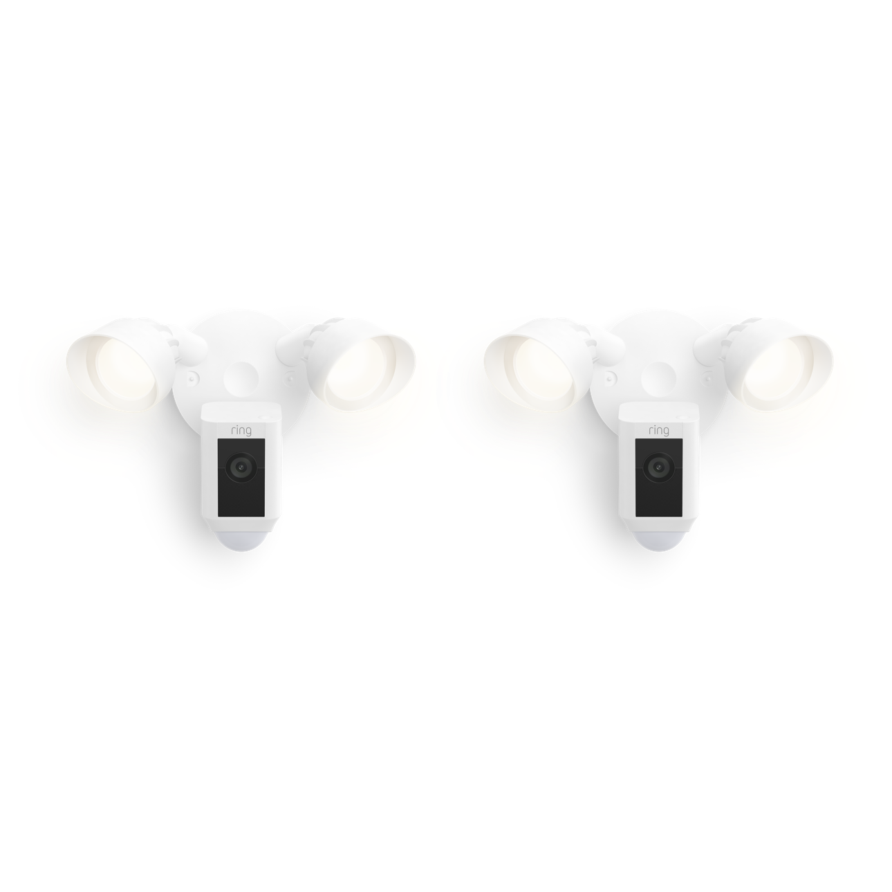 Wit:2-Pack Floodlight Cam Wired Plus
