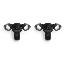 Zwart:2-Pack Floodlight Cam Wired Plus