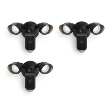 Zwart:3-Pack Floodlight Cam Wired Plus