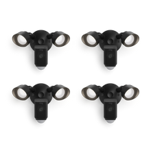 Zwart:4-Pack Floodlight Cam Wired Plus