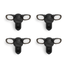 Zwart:4-Pack Floodlight Cam Wired Pro