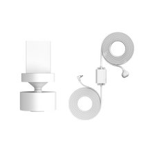 Wit:De draai- en kantelstandaard met stekker voor binnen/buiten (Stick Up Cam Battery (3de generatie))