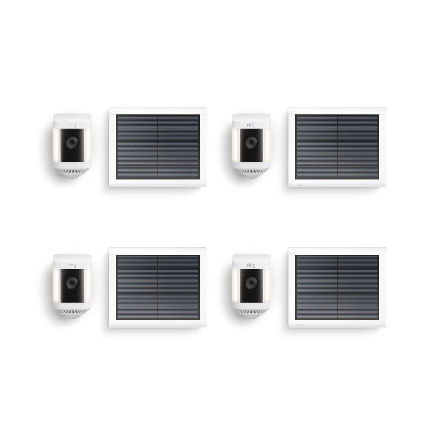 Wit:4-Pack Spotlight Cam Plus Solar