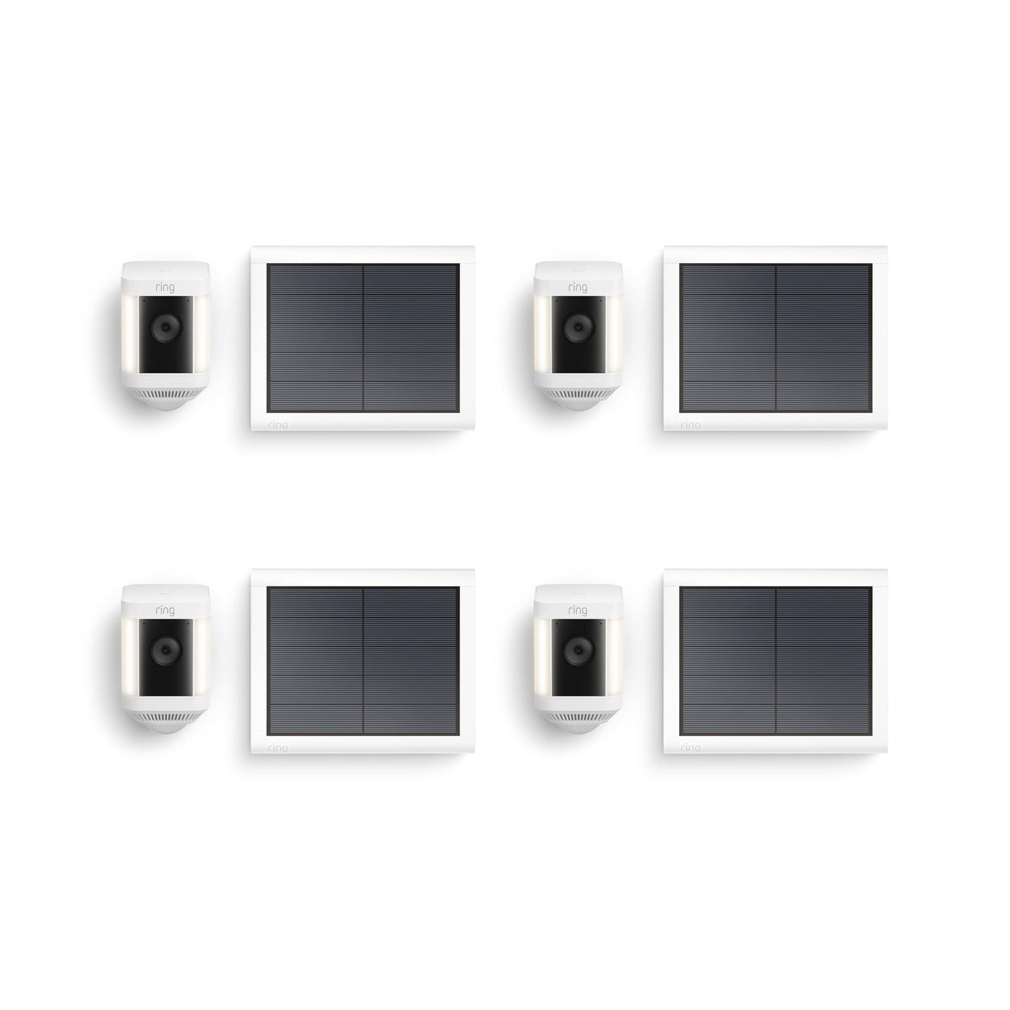Wit:4-Pack Spotlight Cam Plus Solar