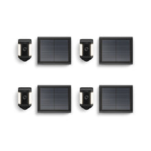 Zwart:4-Pack Spotlight Cam Plus Solar