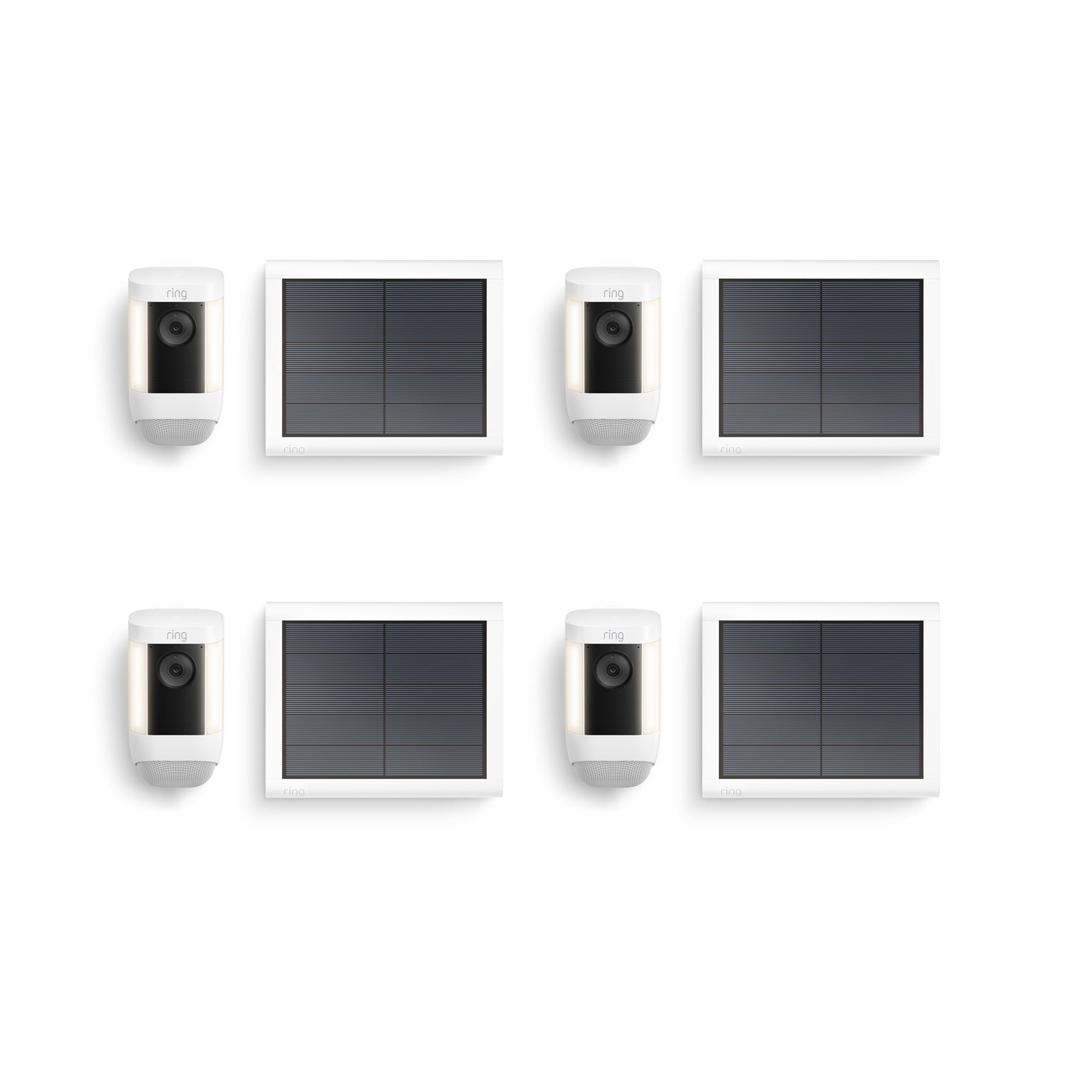 Wit:4-Pack Spotlight Cam Pro Solar
