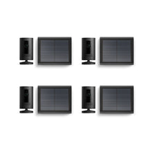 Zwart:4-Pack Stick Up Cam Solar