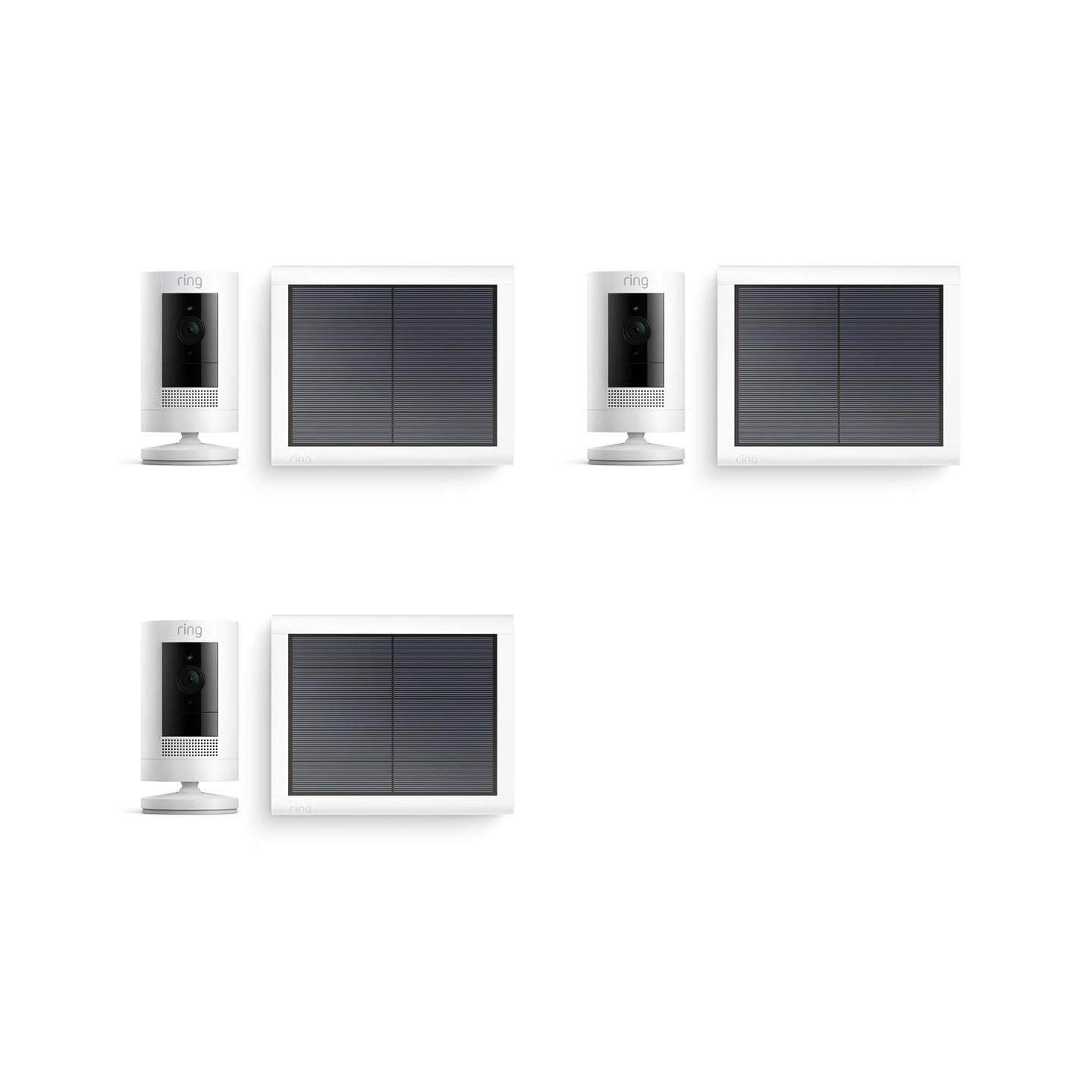 Wit:3-Pack Stick Up Cam Solar