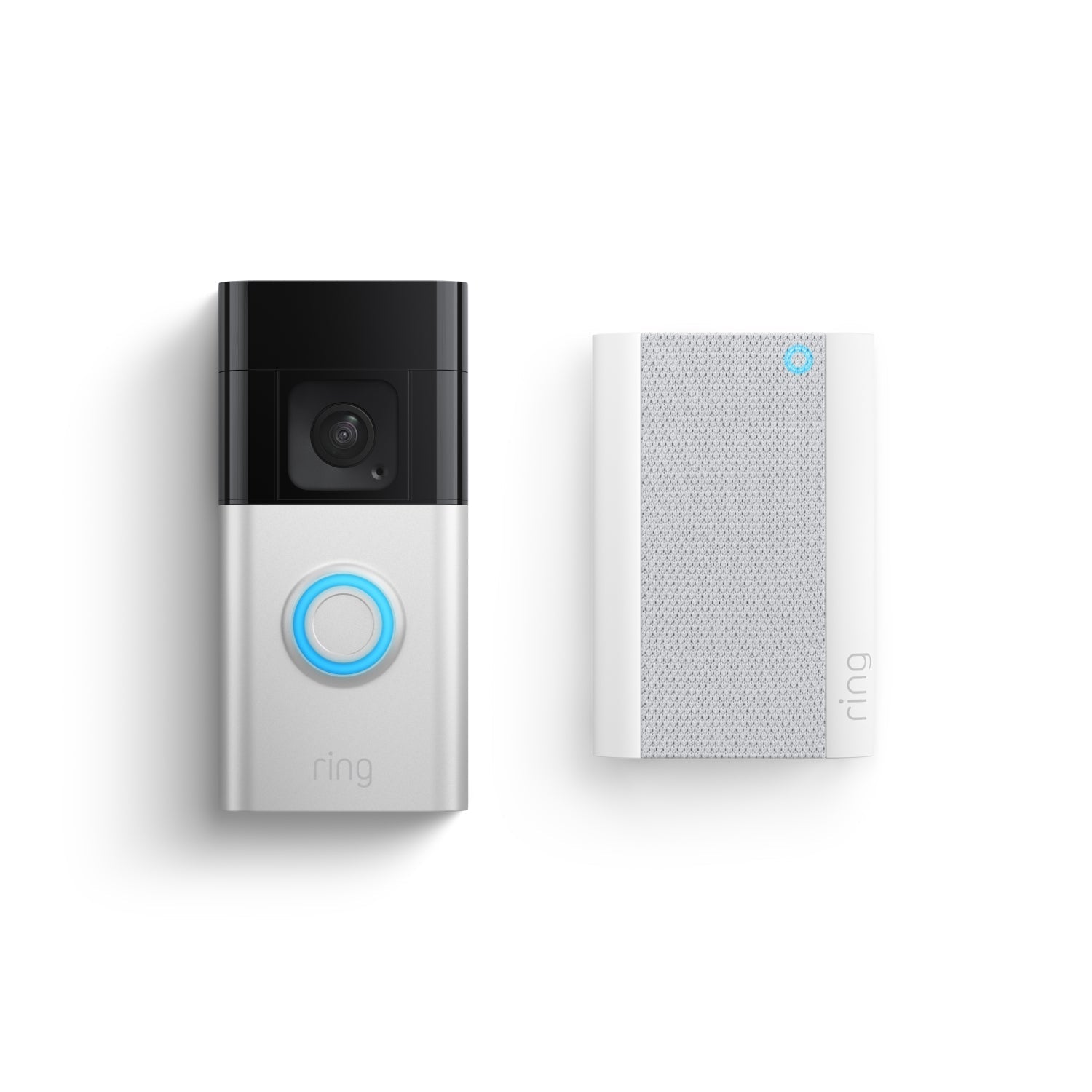 Nikkel-satijn:Battery Video Doorbell Plus + Chime Pro