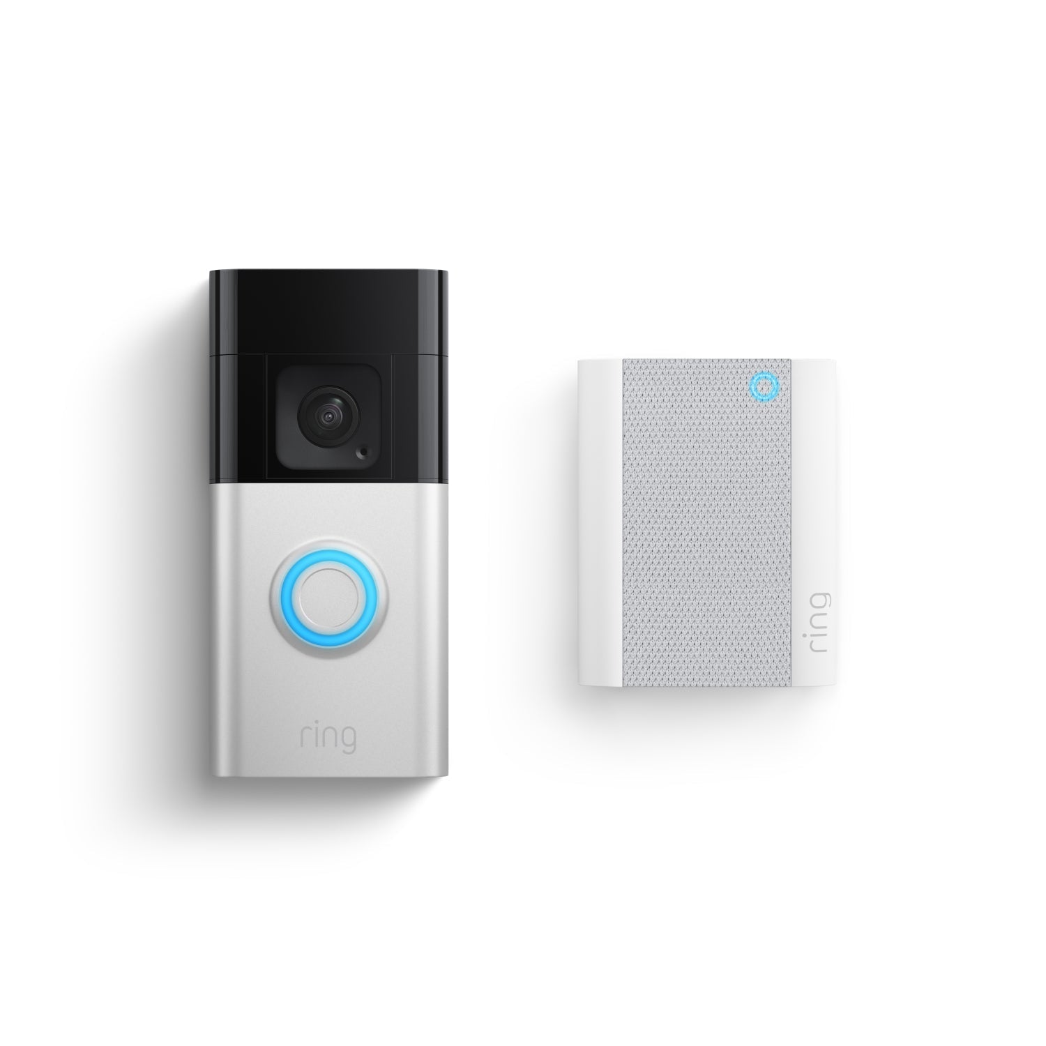 Nikkel-satijn:Battery Video Doorbell Plus + Chime