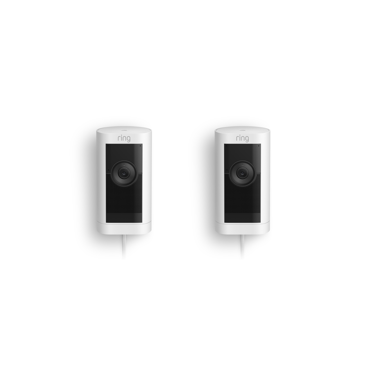 Wit:2-Pack Buitencamera Pro met stekkeradapter (Stick Up Cam Pro)