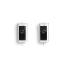 Wit:2-Pack Buitencamera Pro met stekkeradapter (Stick Up Cam Pro)