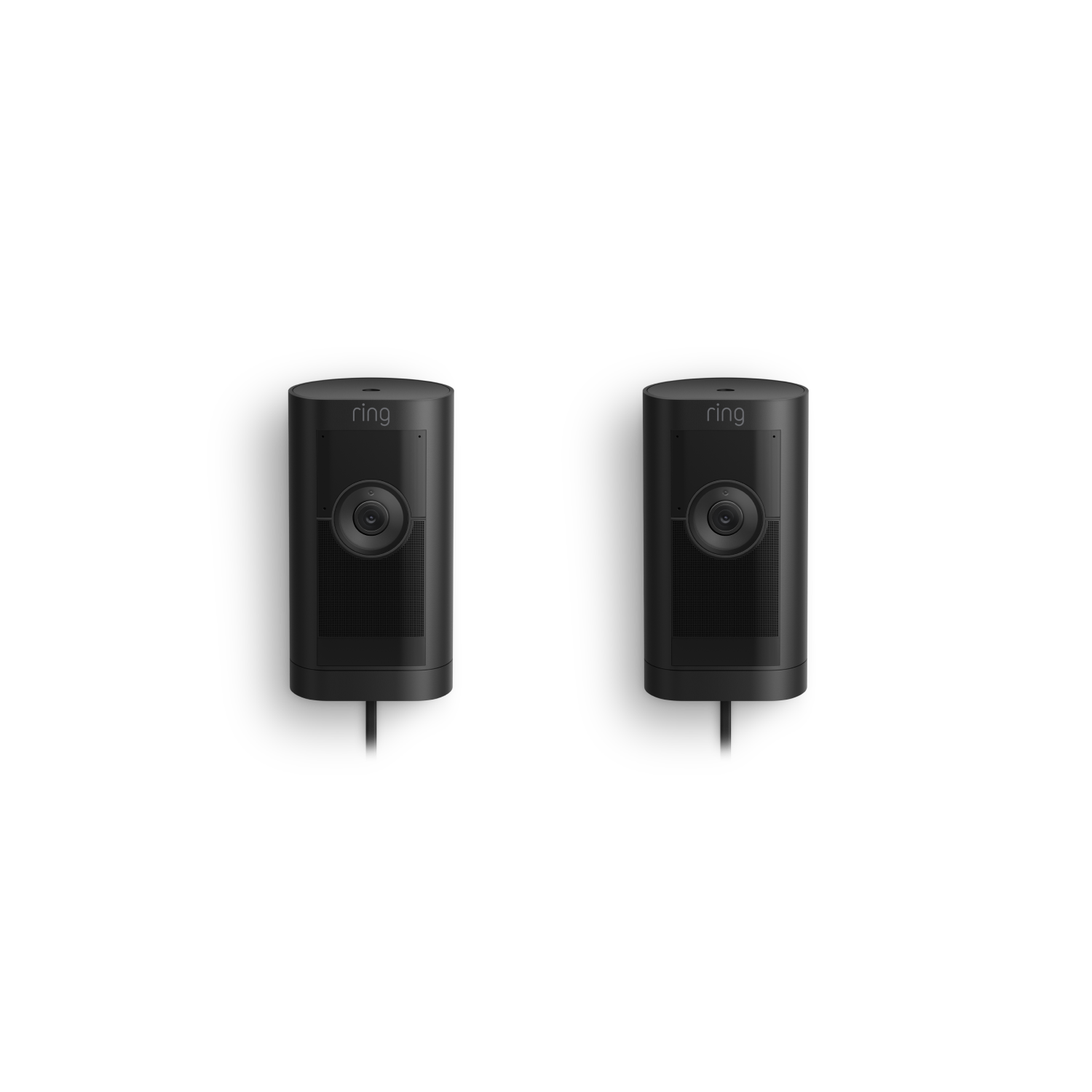 Zwart:2-Pack Buitencamera Pro met stekkeradapter (Stick Up Cam Pro)