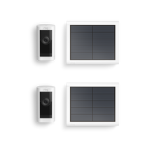 Wit:2-Pack Buitencamera Pro op zonne-energie (Stick Up Cam Pro)