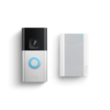 Nikkel-satijn:Videodeurbel Pro op batterij + Chime Pro (Battery Video Doorbell Pro + Chime Pro)