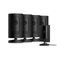 Zwart:4-Pack Buitencamera op batterij + Indoor Camera (2de generatie) (Stick Up Cam + Indoor Camera)
