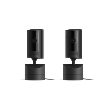 Zwart:2-Pack Draai- en kantelbare binnencamera (Pan-Tilt Indoor Camera)