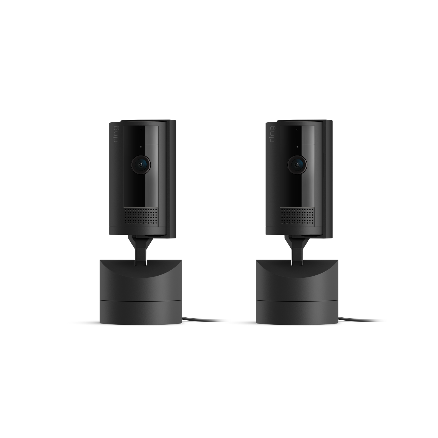 Zwart:2-Pack Draai- en kantelbare binnencamera (Pan-Tilt Indoor Camera)