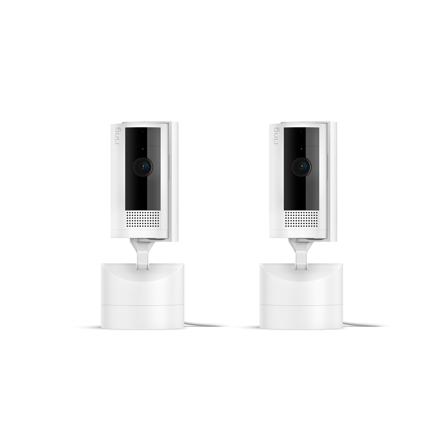 Wit:2-Pack Draai- en kantelbare binnencamera (Pan-Tilt Indoor Camera)