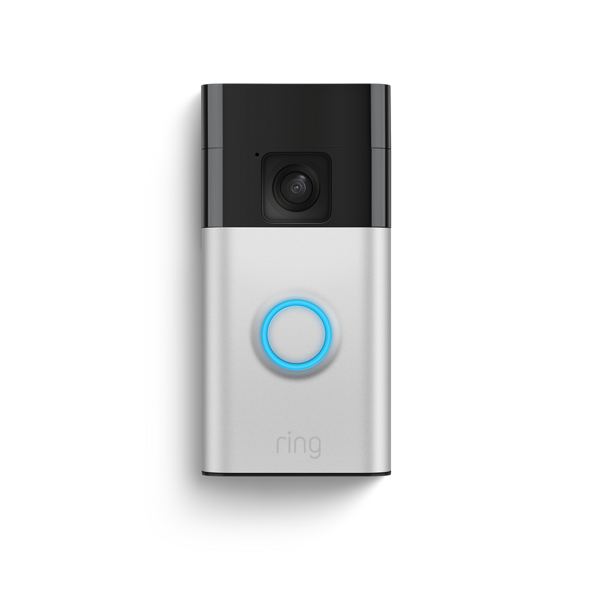 Nikkel-satijn:Videodeurbel op batterij (Battery Video Doorbell)